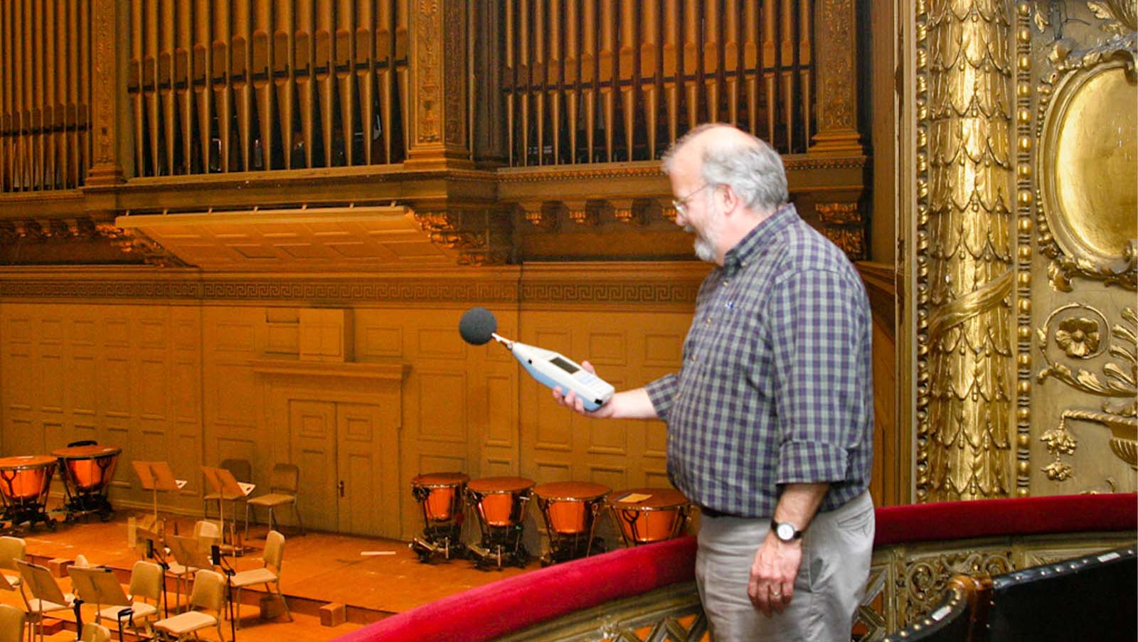 Bob Berens Performing Site measurements at the BSO