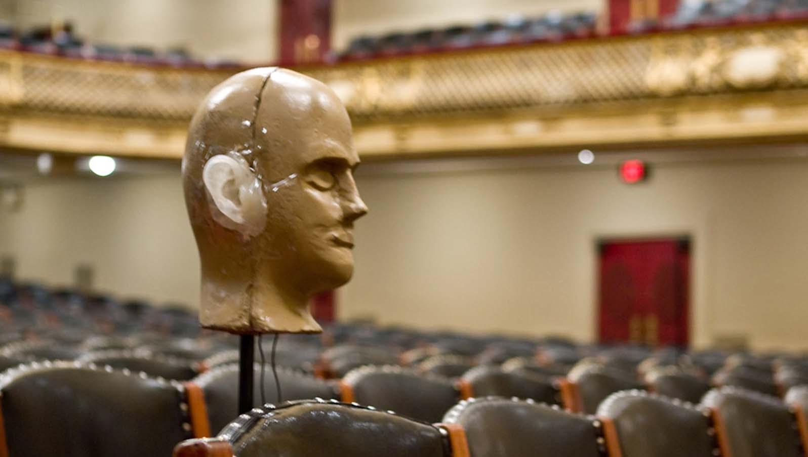 Boston Symphony Hall Interior Acentech test dummy