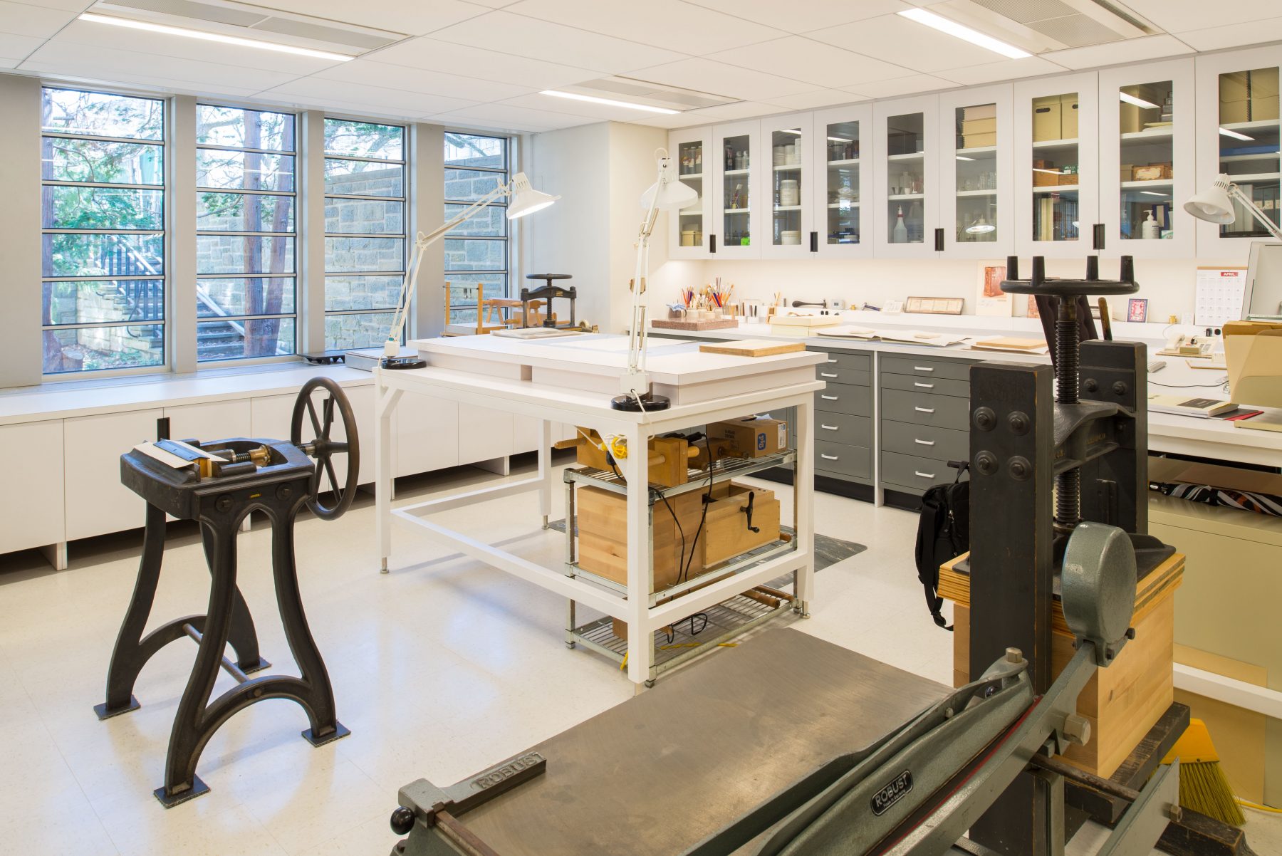 Princeton Firestone Library Interior, a different angle of the lab shot