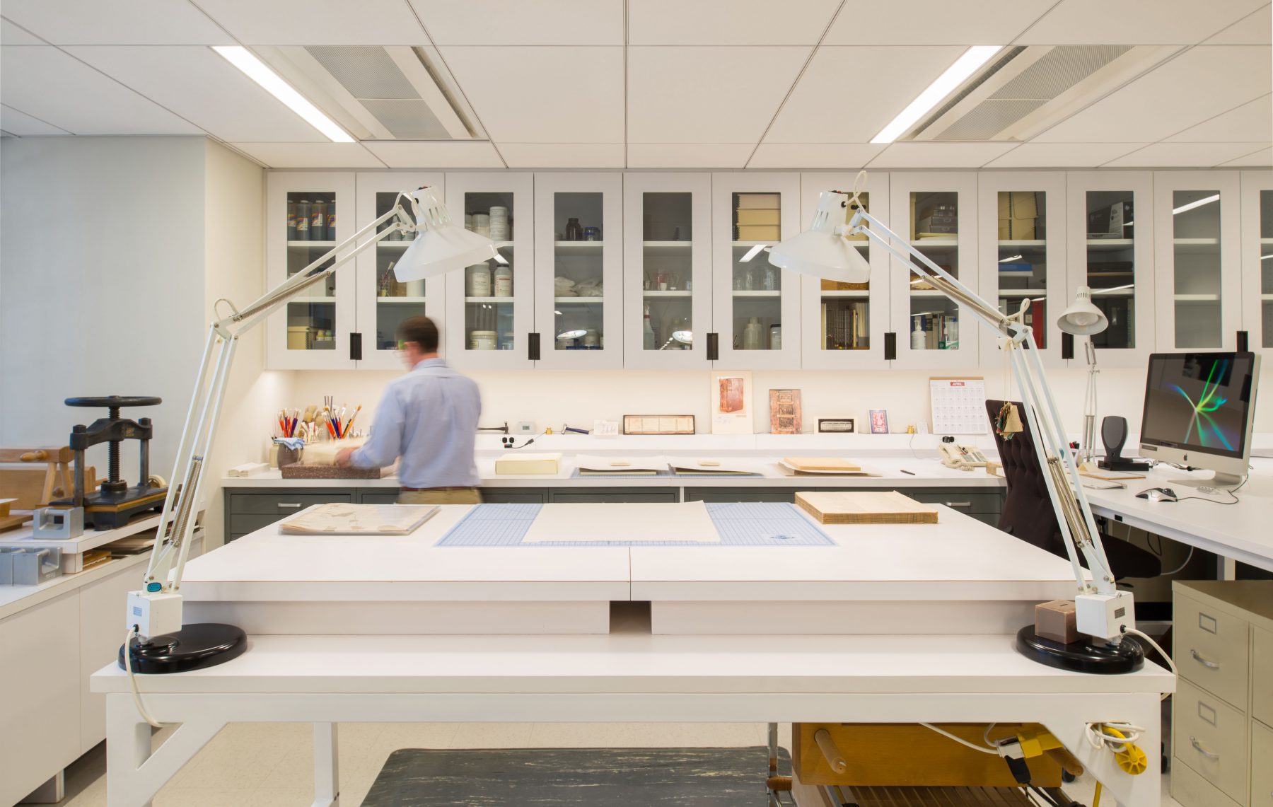 Princeton Firestone Library Design Lab with drafting lab.