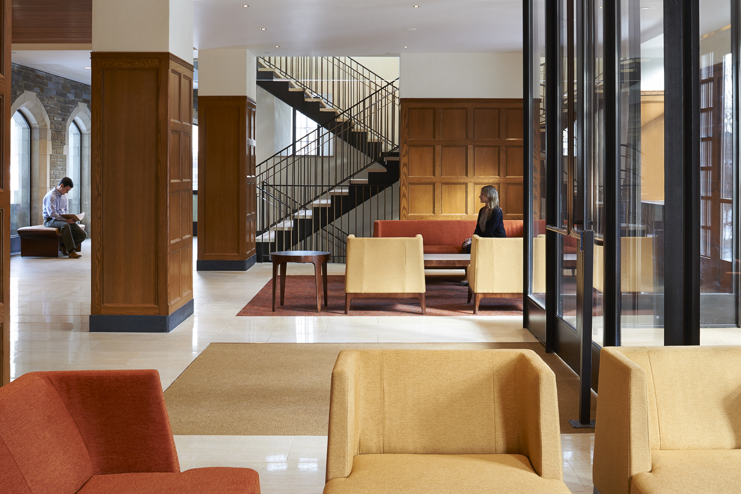 Cornell Law School Hallway Lobby Lounge Area