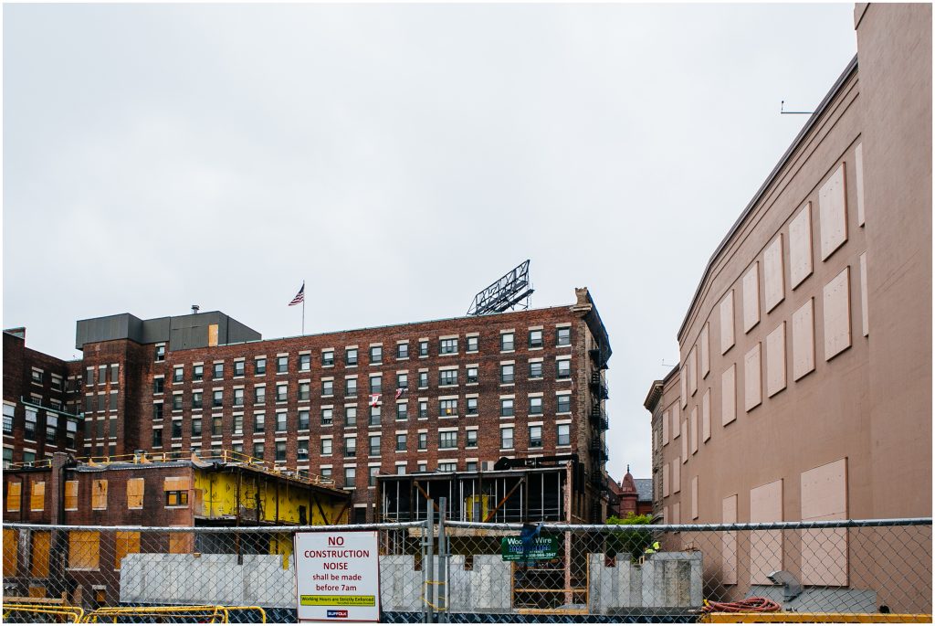 New England Conservatory Exterior during construction