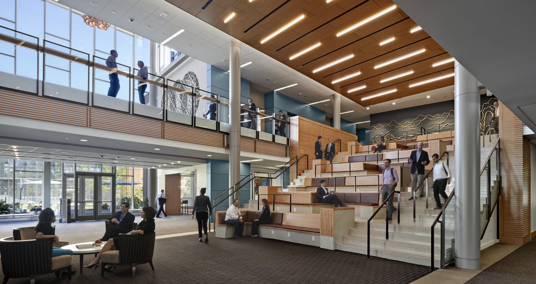 Harvard Business School Chao Center Atrium