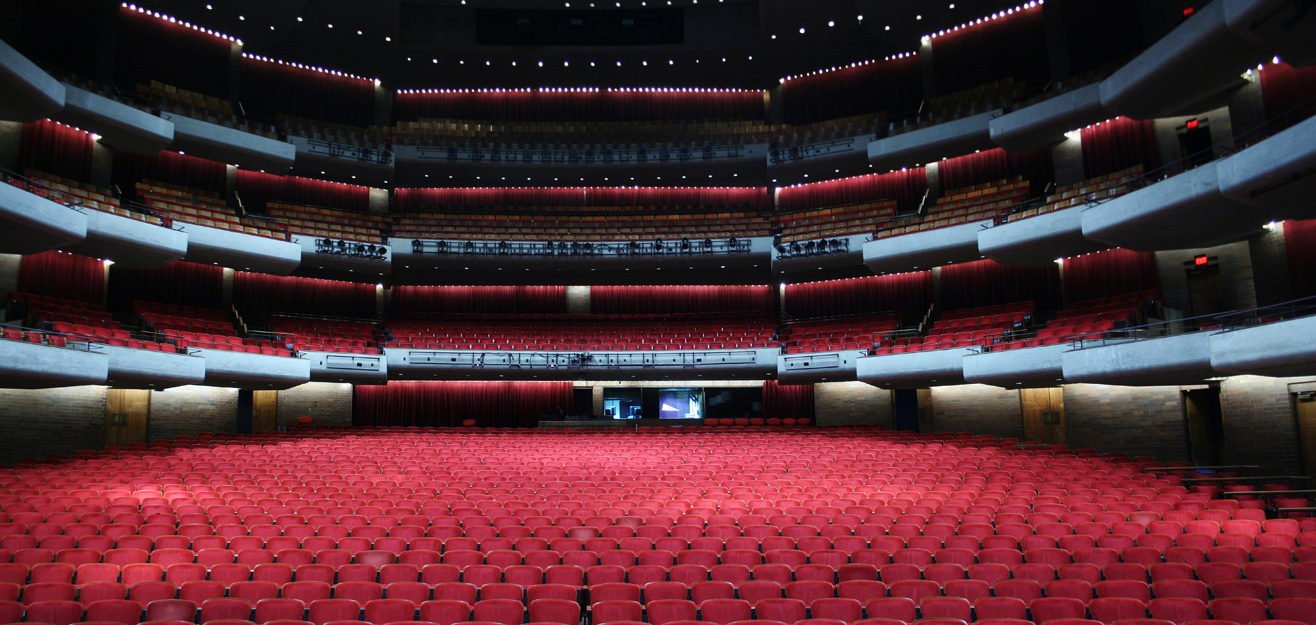 Straz Center for the Performing arts, a sea of red seats