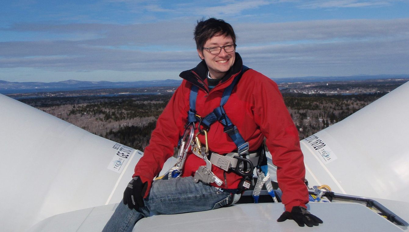 Bill Yoder On Wind Turbine