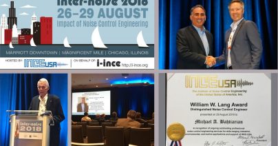 Acentech Consultants Honored by the Institute of Noise Control Engineering of the USA