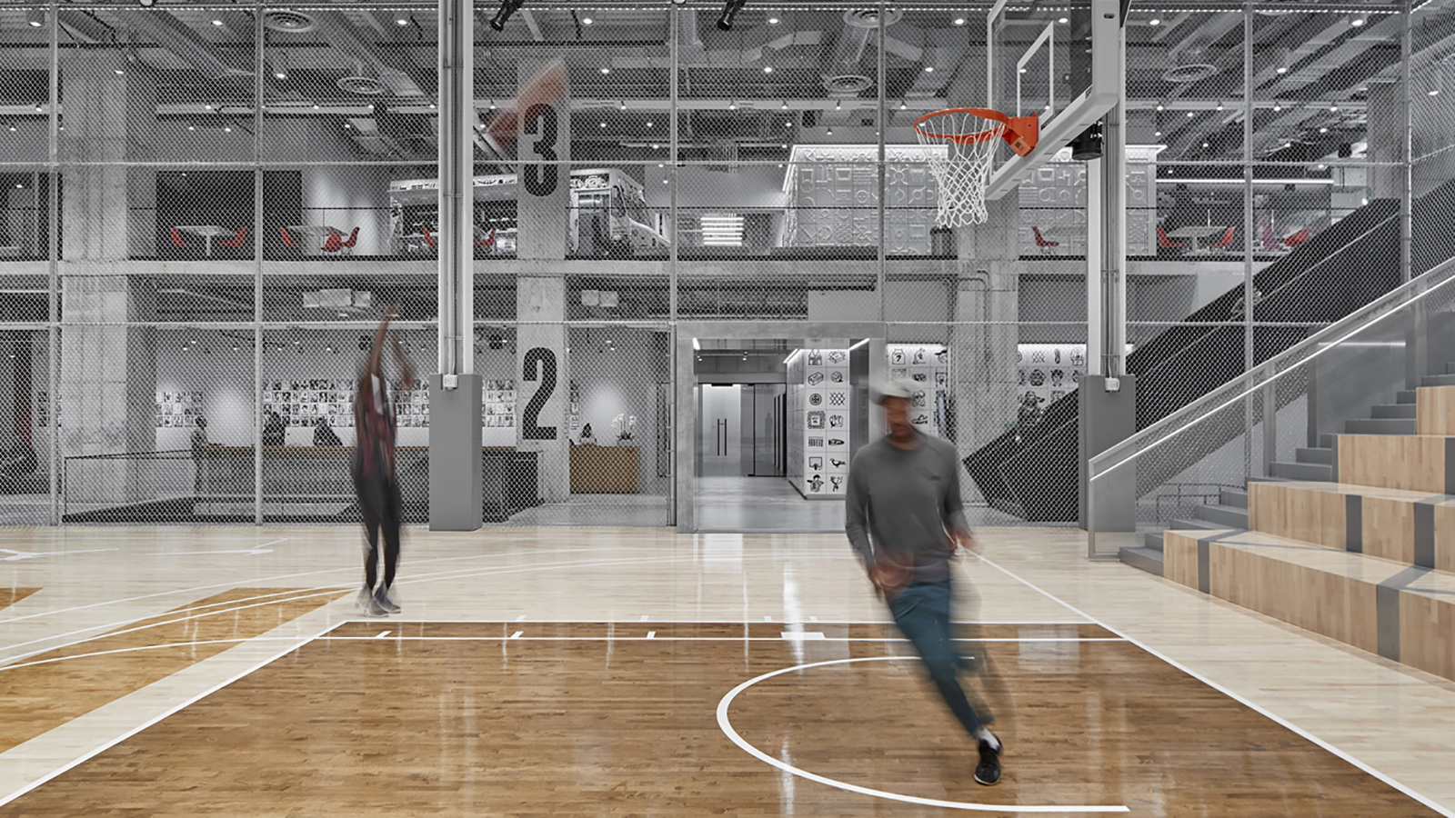 Nike Nyc Headquarters Basketball Court