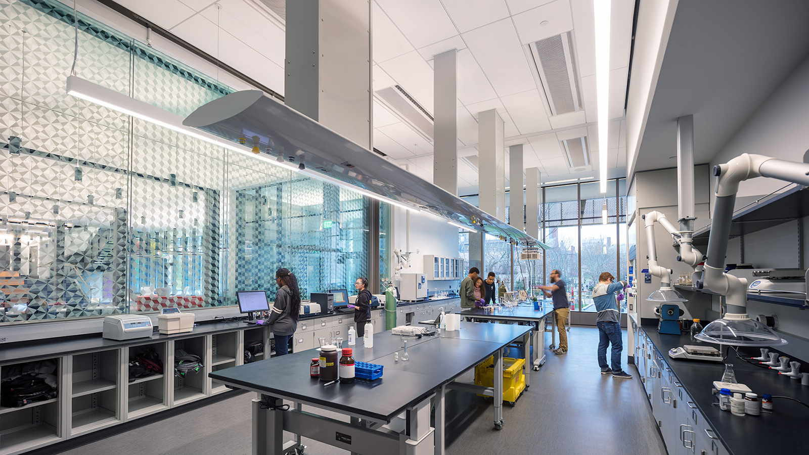 Brown University Engineering Research Center Interior, chemistry teaching lab