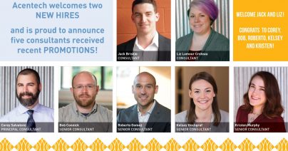 Acentech Welcomes New Staff and Announces Several Promotions