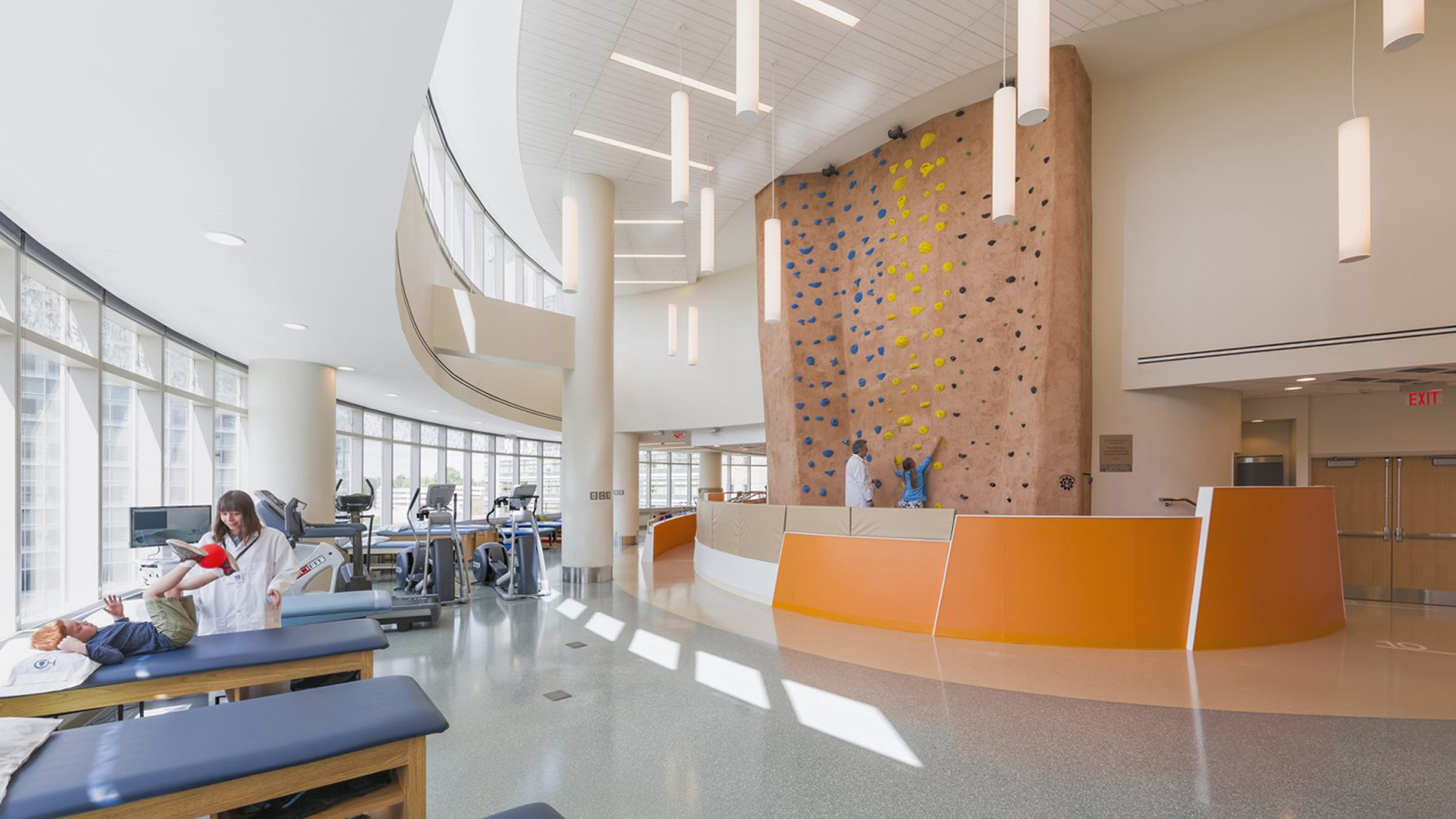 Chop Center Advanced Pediatric Care rock wall