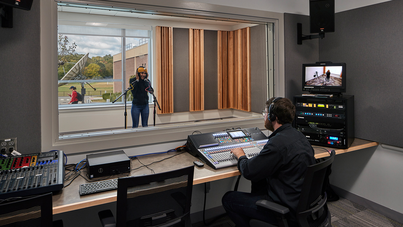 Eastern Connecticut State University Communications and Goddard Hall, recording studio