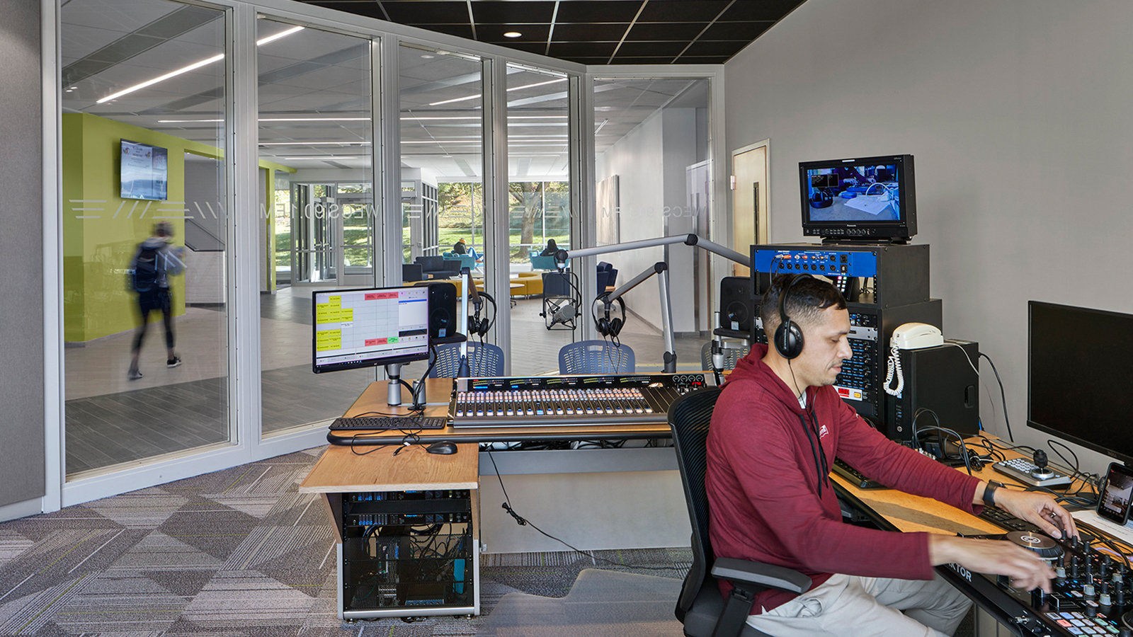 Ecsu Communications And Goddard Hall, broadcast equipment