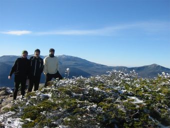 James Barnes with family hiking