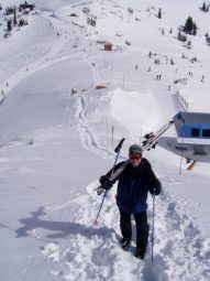 James Barnes skiing