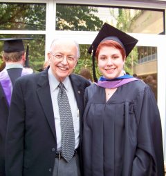 Liz Lamour Croteau graduation photo.