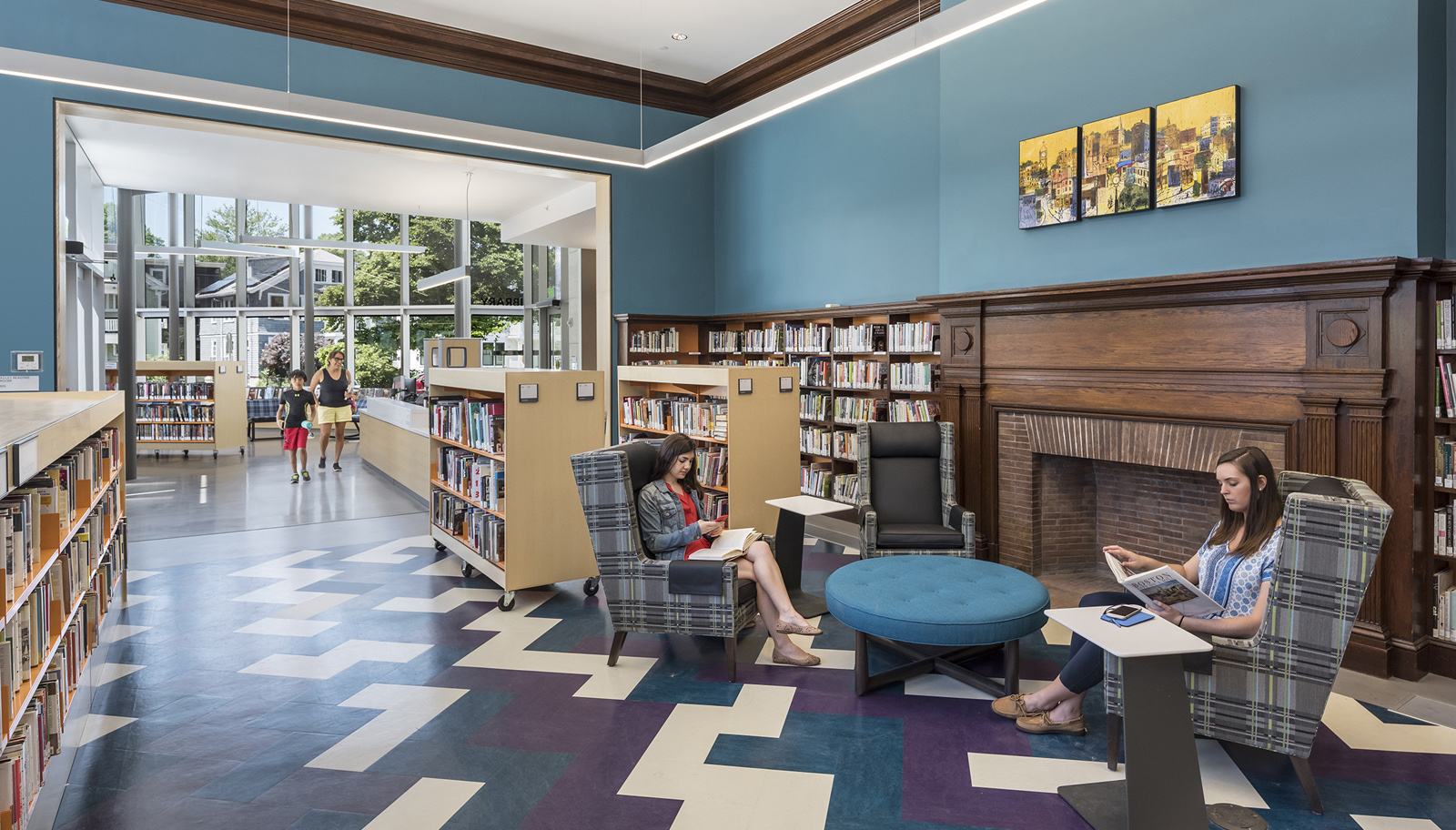 An image of the Boston Public library Jamaica Plain branch