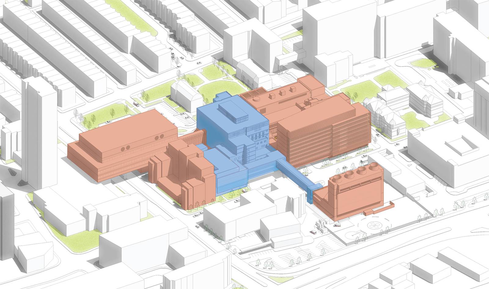 a computer model of the BMC Menino Building