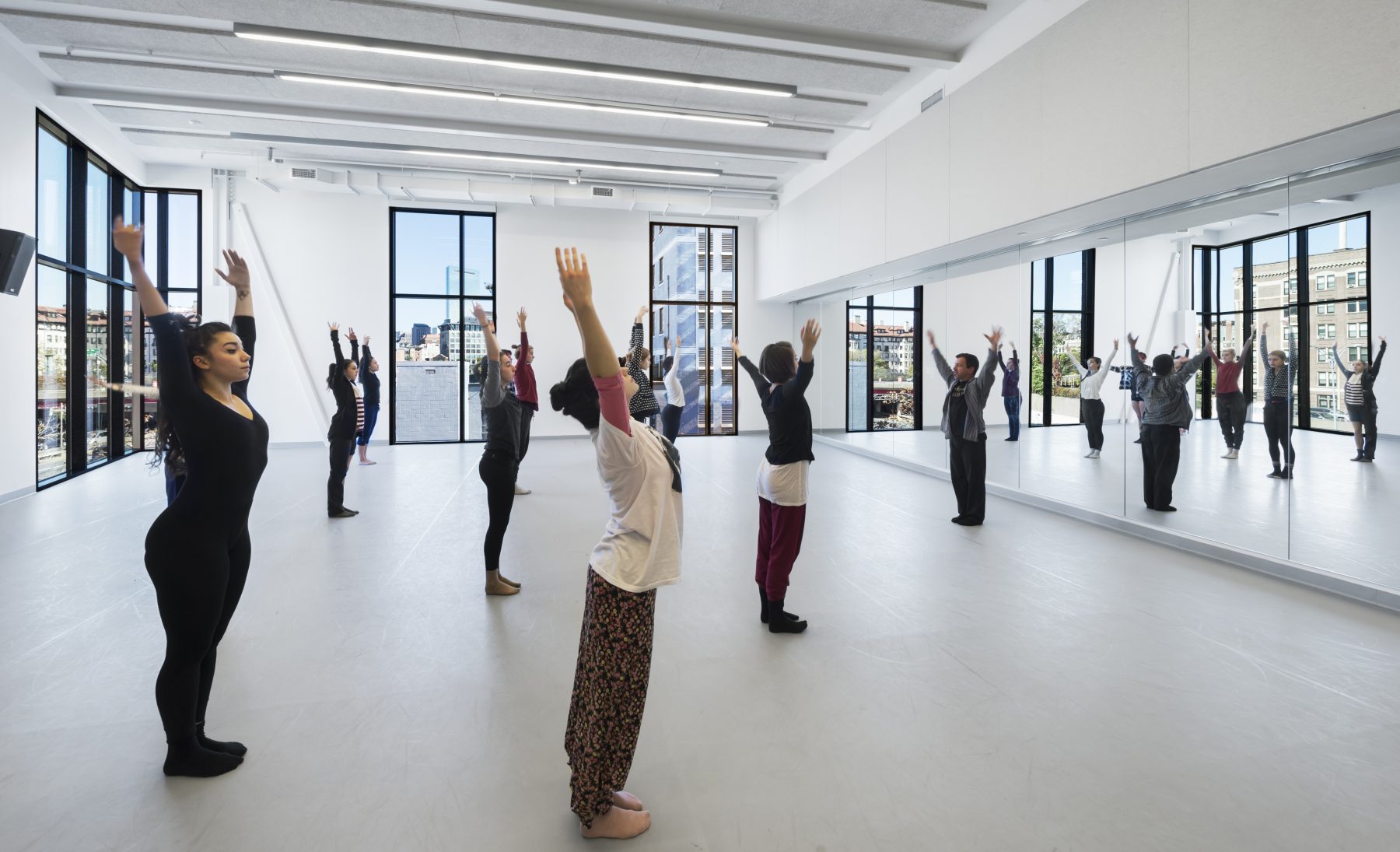 Boston Conservatory Dance room during lessons