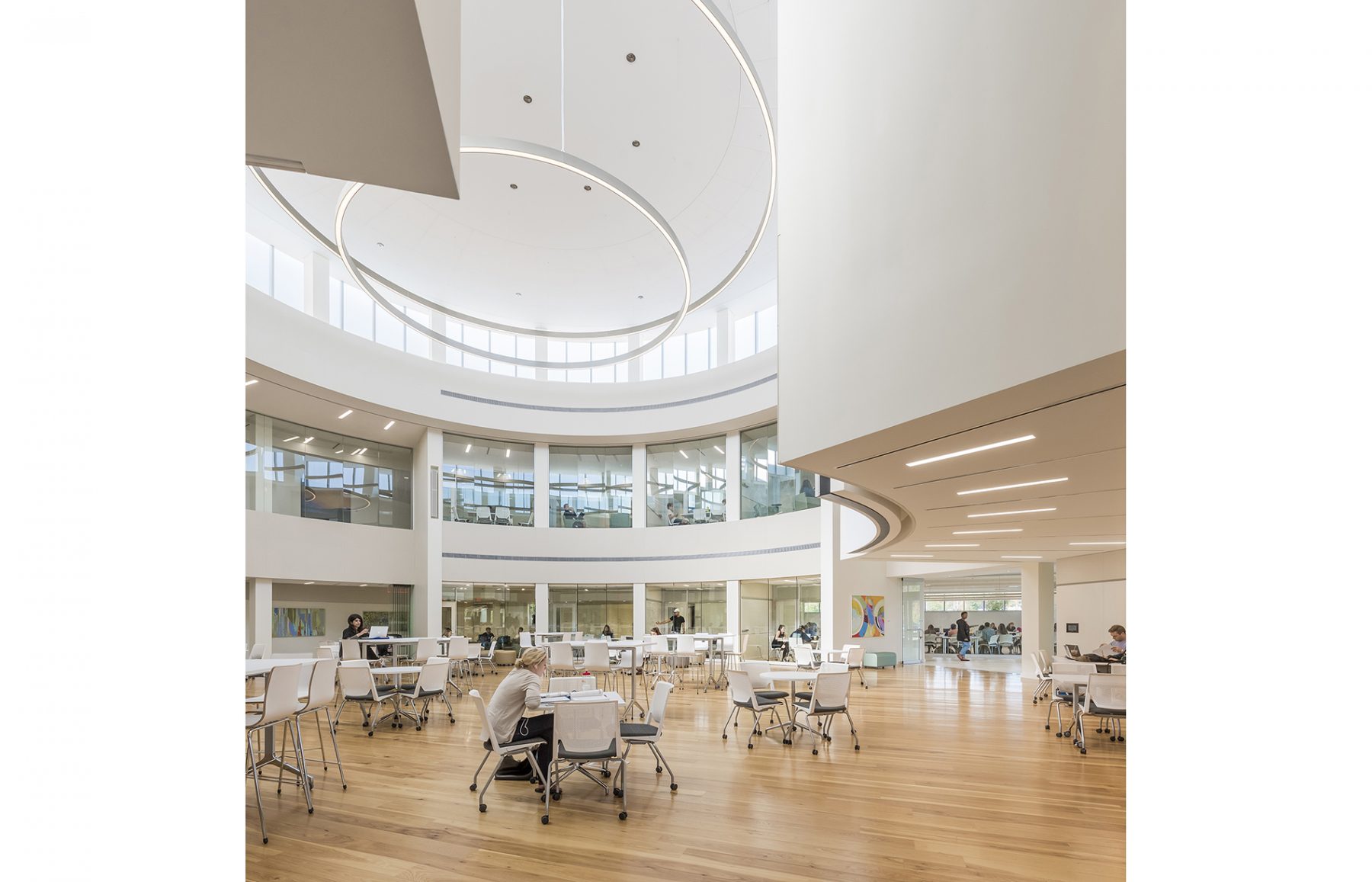 Bryant Academic Innovation Center lobby/attrium