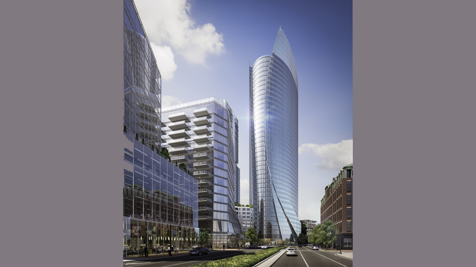 Bulfinch Crossing exterior façade rendering