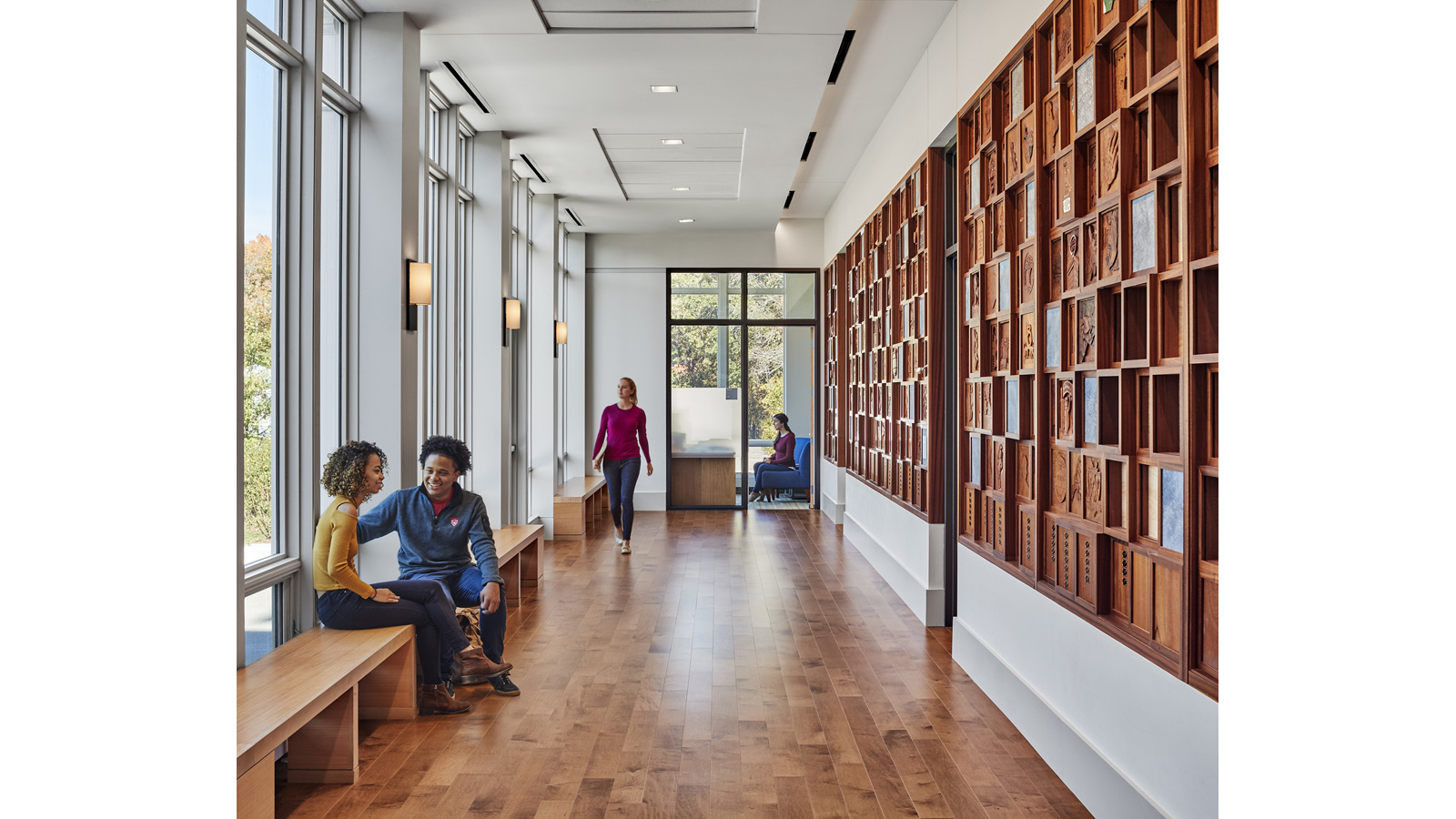 Middlesex Rachel Carson Music and Campus Center lounge hallway space