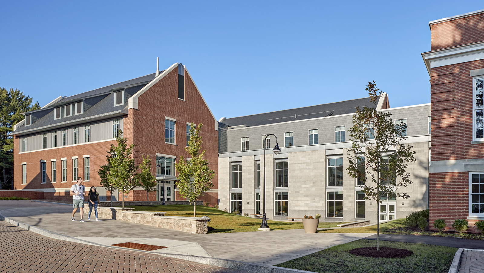 University of New Hampshire Smith Hall exterior rear entrance