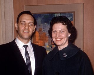 A photo of Eric and his wife Goldie, March 1960