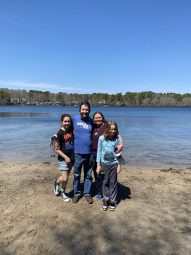 Ben D with family at lake