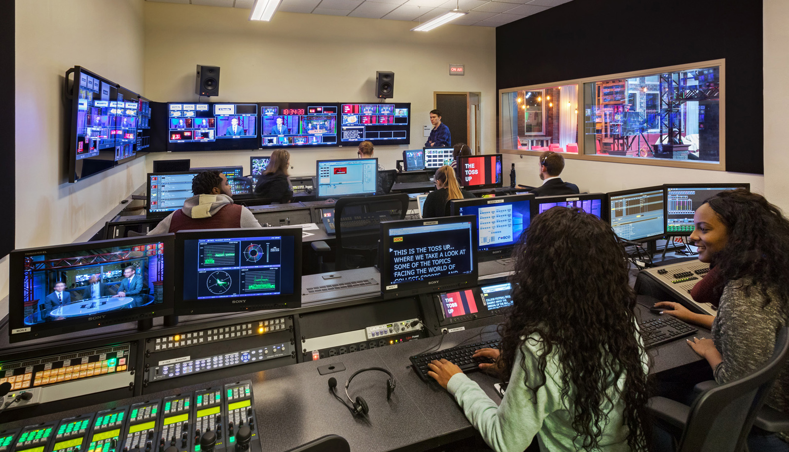 Indiana University Franklin Hall Media School broadcast computer room