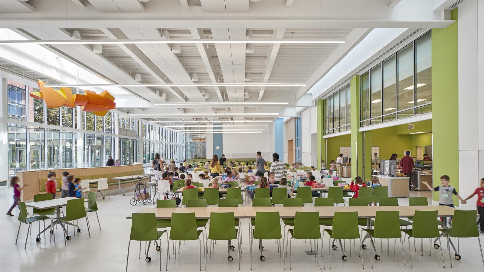 King Open School, cafeteria