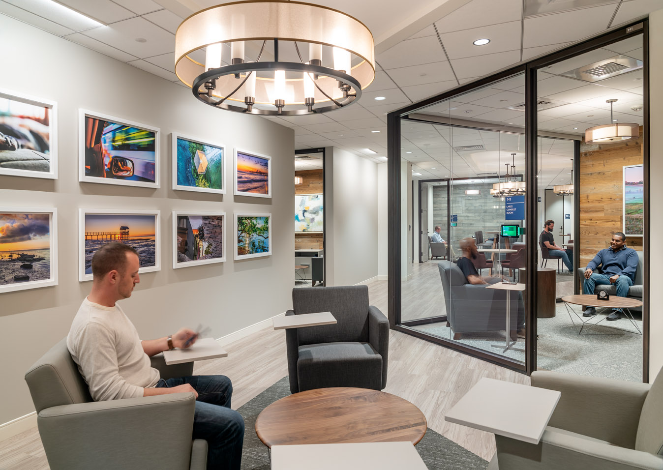 Home Base Clinic conference room and common area