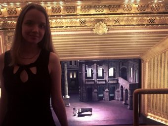 A photo of Sasha at a Theatre