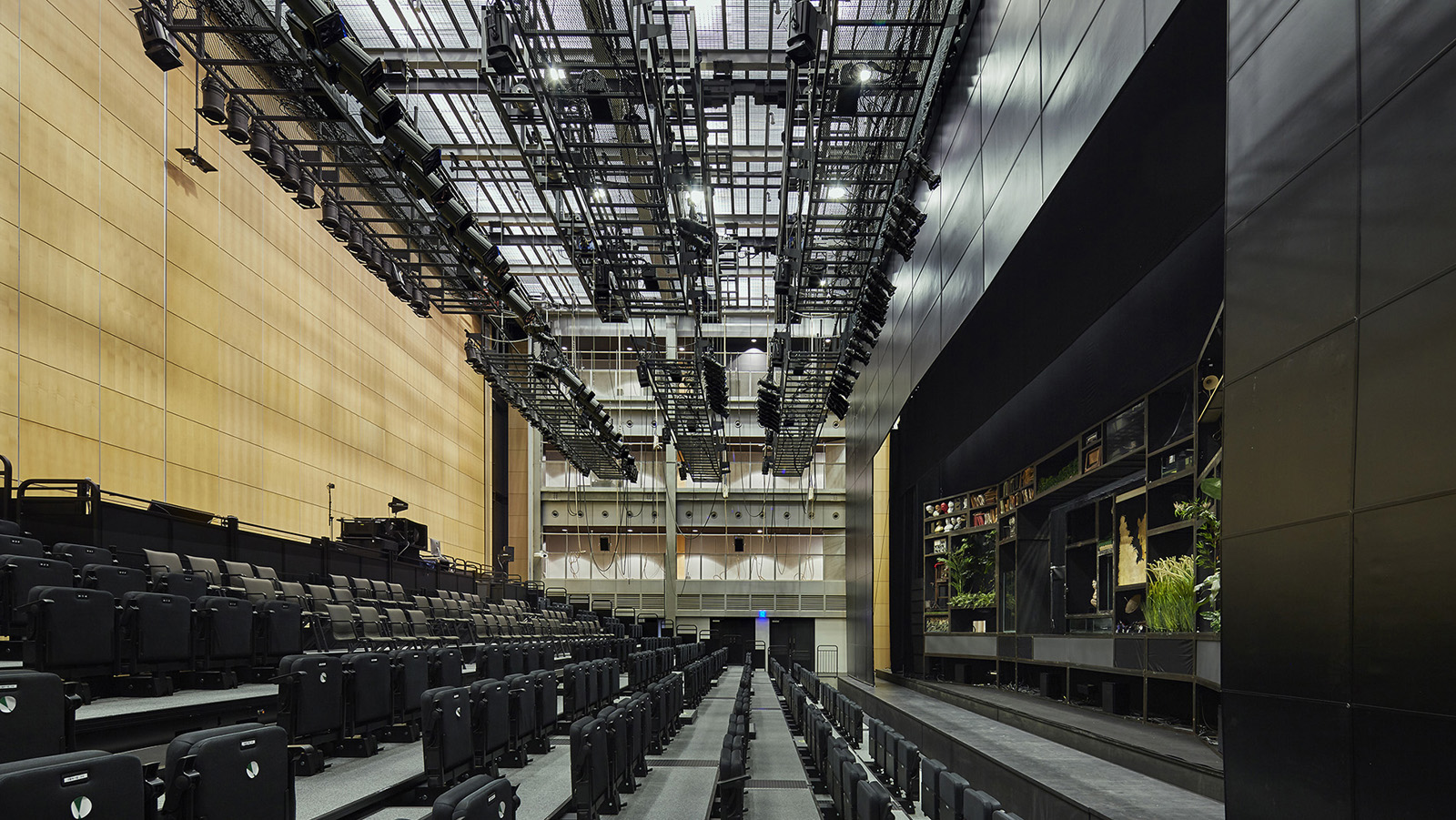 Asia Culture Center Interior Stage, view of seating rows