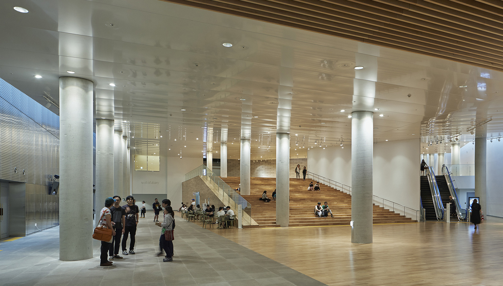 Asia Culture Center Interior atrium with stares and escalator