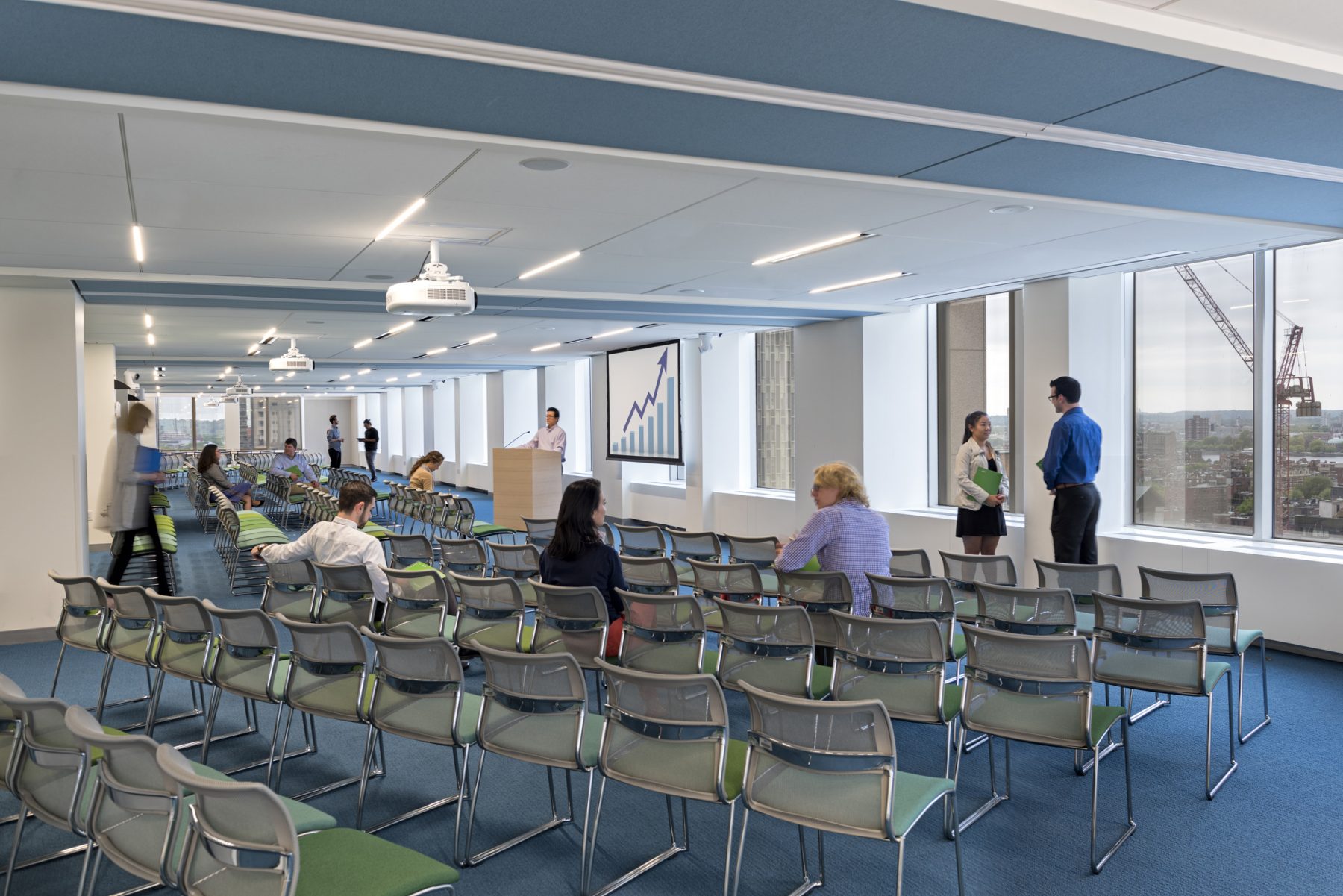 Blue Cross Blue Shield Interior presentation room