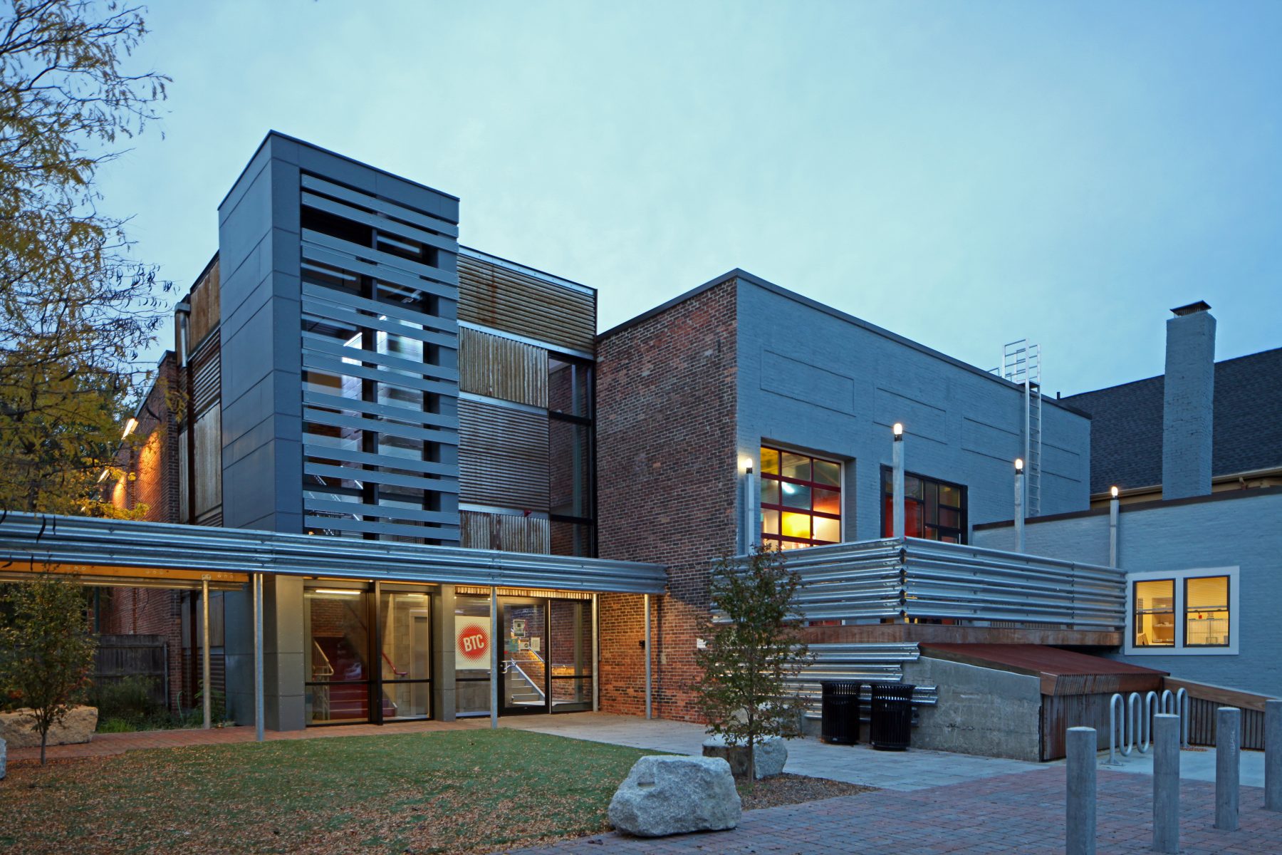 Brookline Teen Center Exterior Close up image of entrance