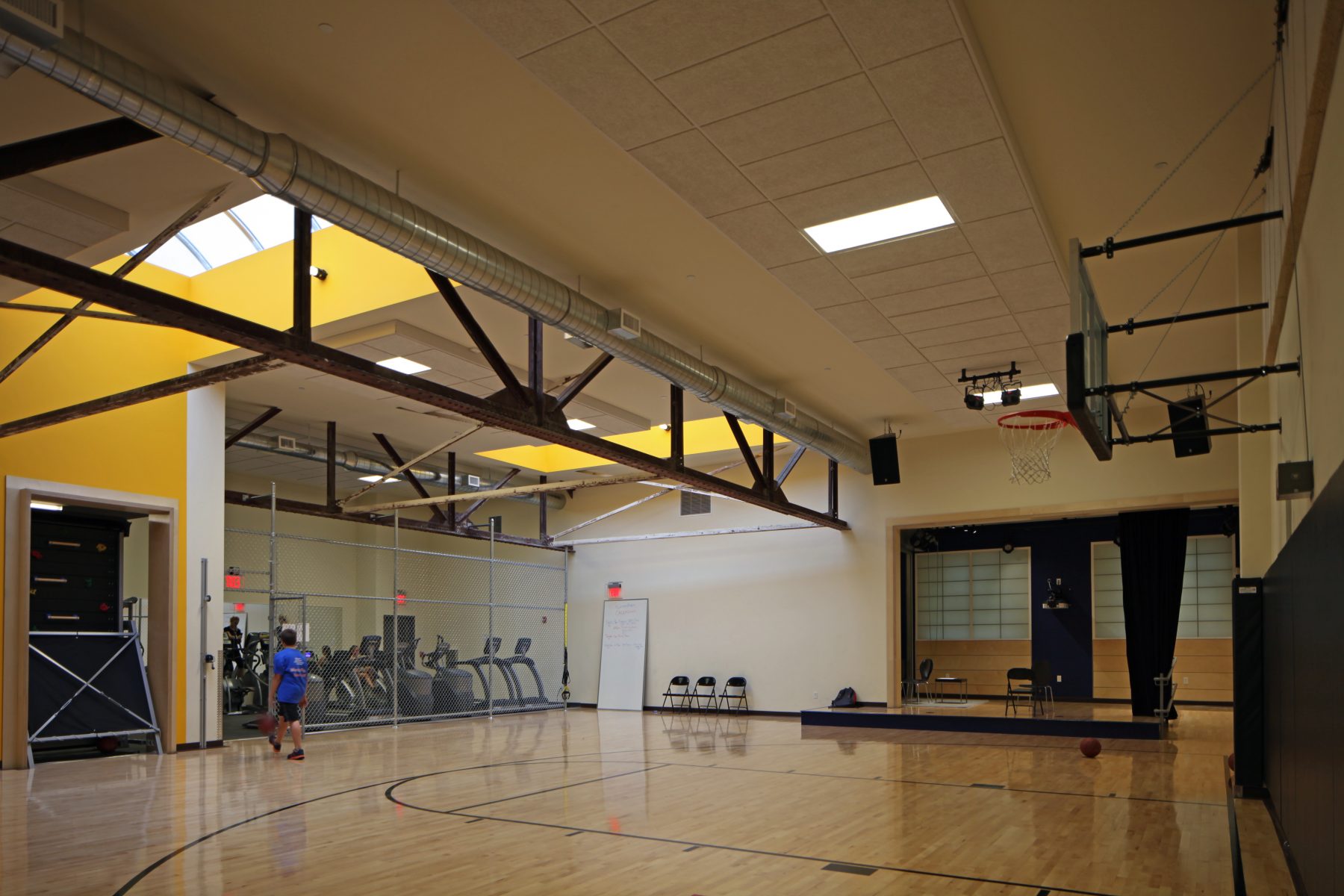 Brookline Teen Center Gym and exercise area