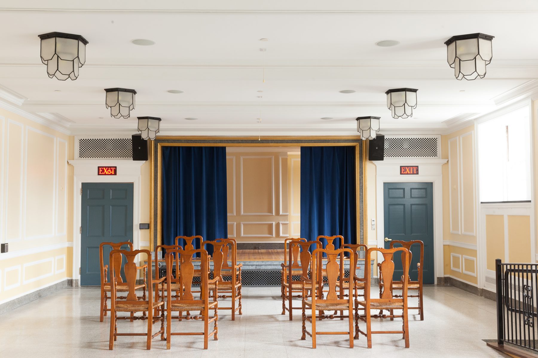 Cary Memorial Hall Chairs in meeting room