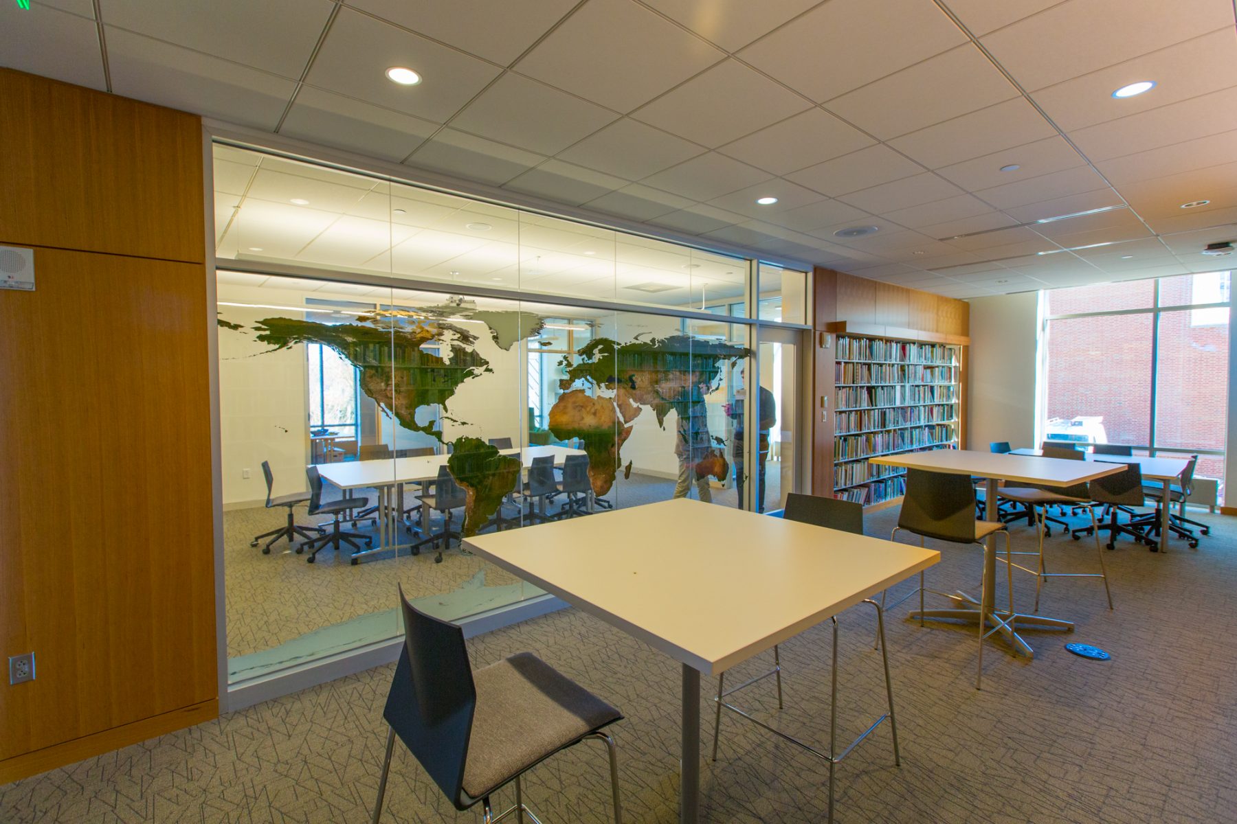 Deerfield Academy Boyden Library Interior, view of conference room