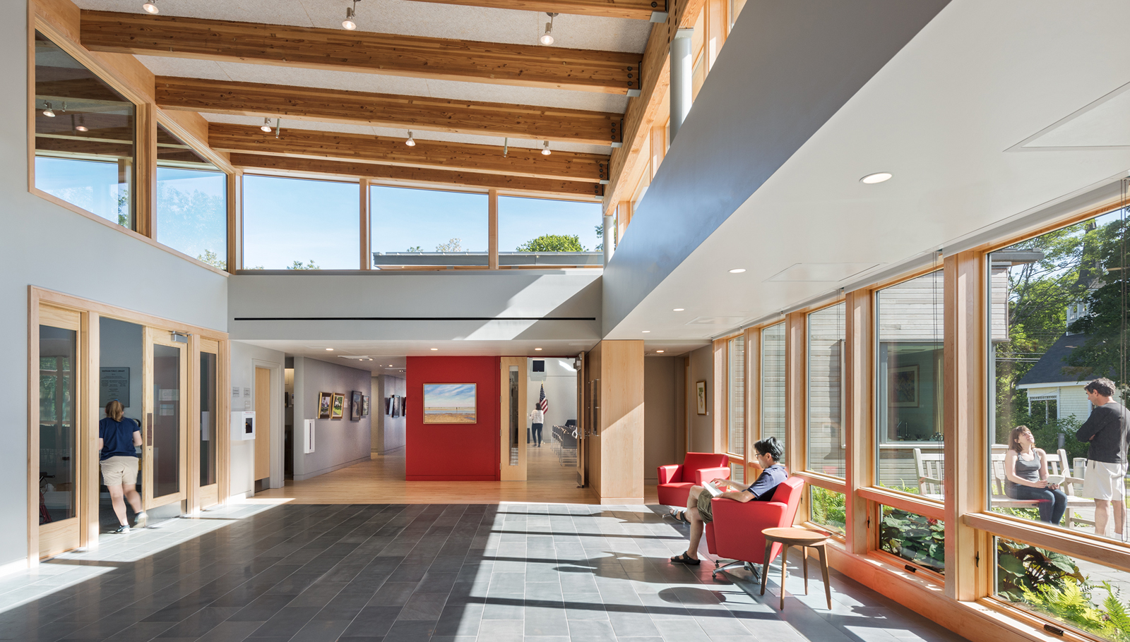 Eastham Public Library Interior hallways