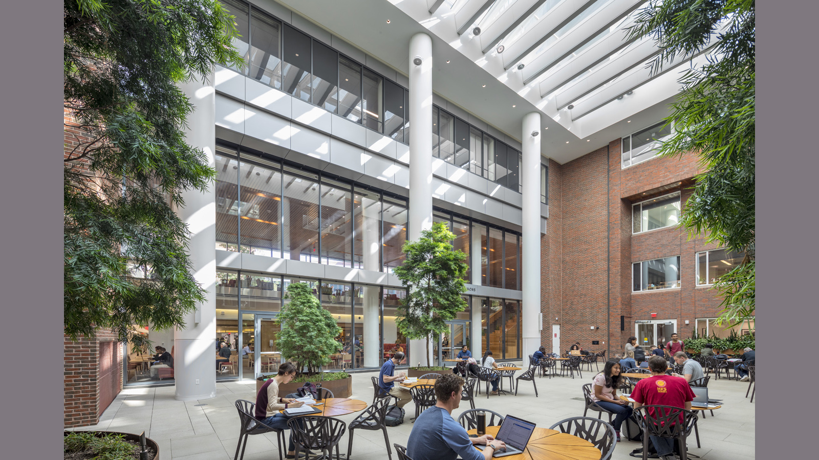 Harvard Kennedy Pavilions large atrium