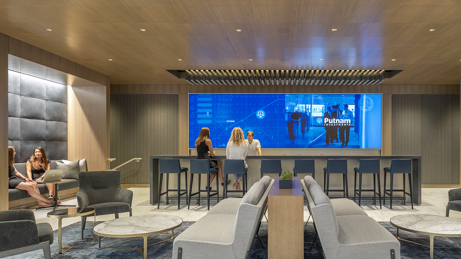 Putnam Investments Headquarters Interior, lounge room