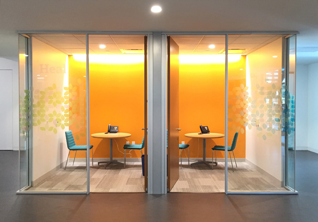 Saint Gobain North America Hq Interior, private rooms for phone calls