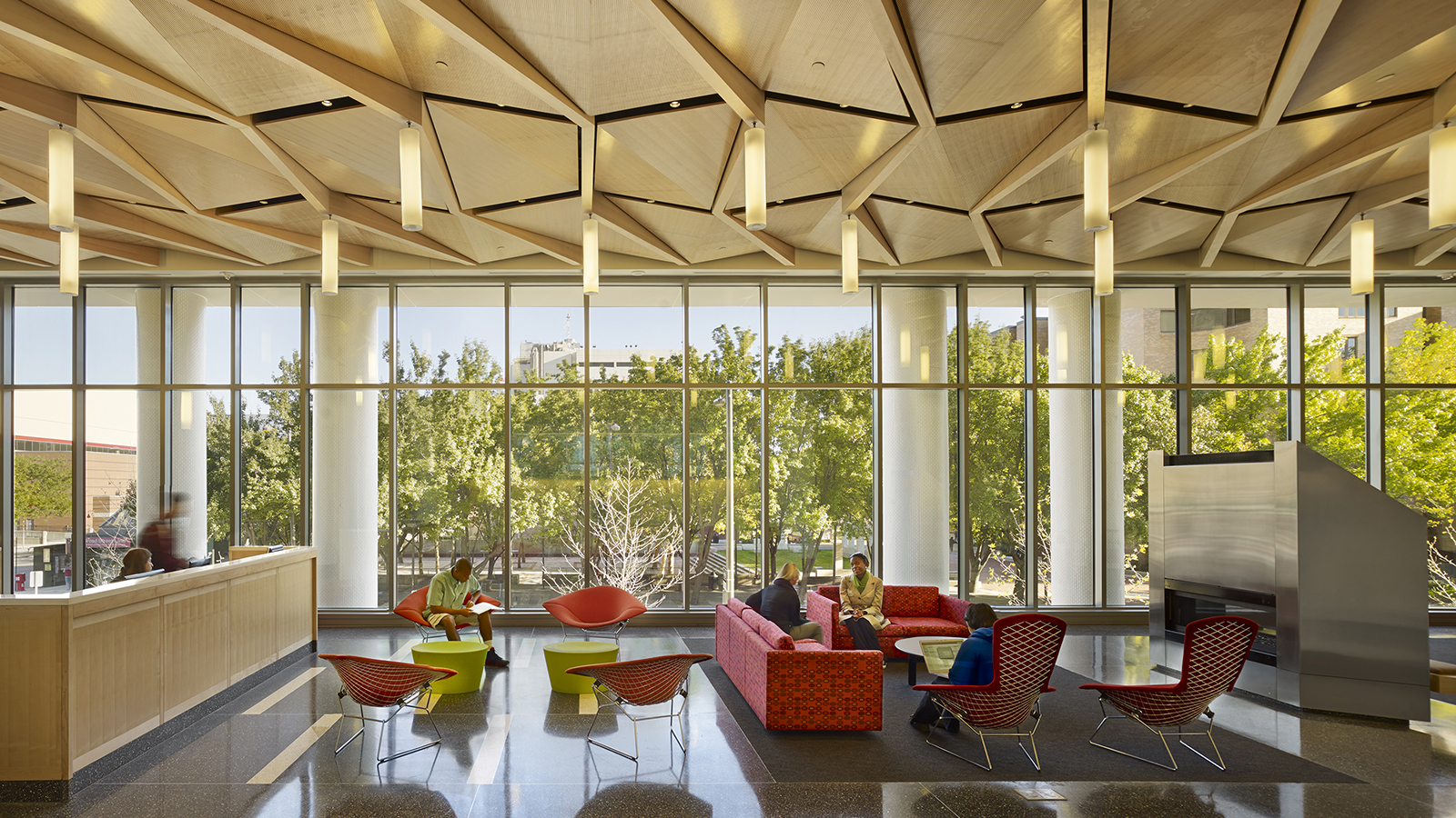 Temple University Morgan Hall Interior, lounge area