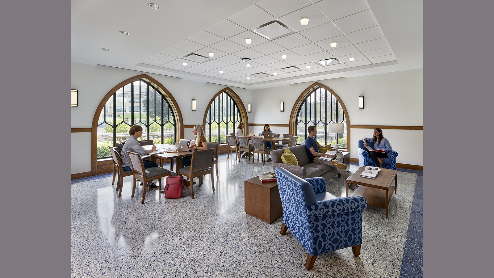 Villanova Commons Res Hall Study area