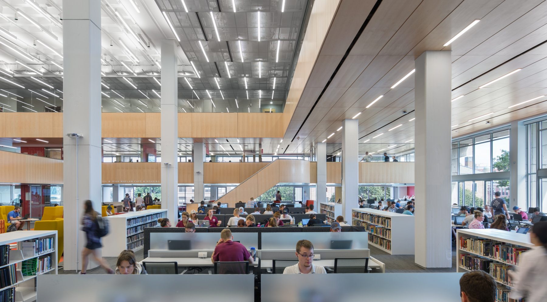 Wentworth Institute of Technology Schumann Library Stacks Acentech