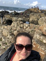 A photo of Colleen at Giant's Causeway