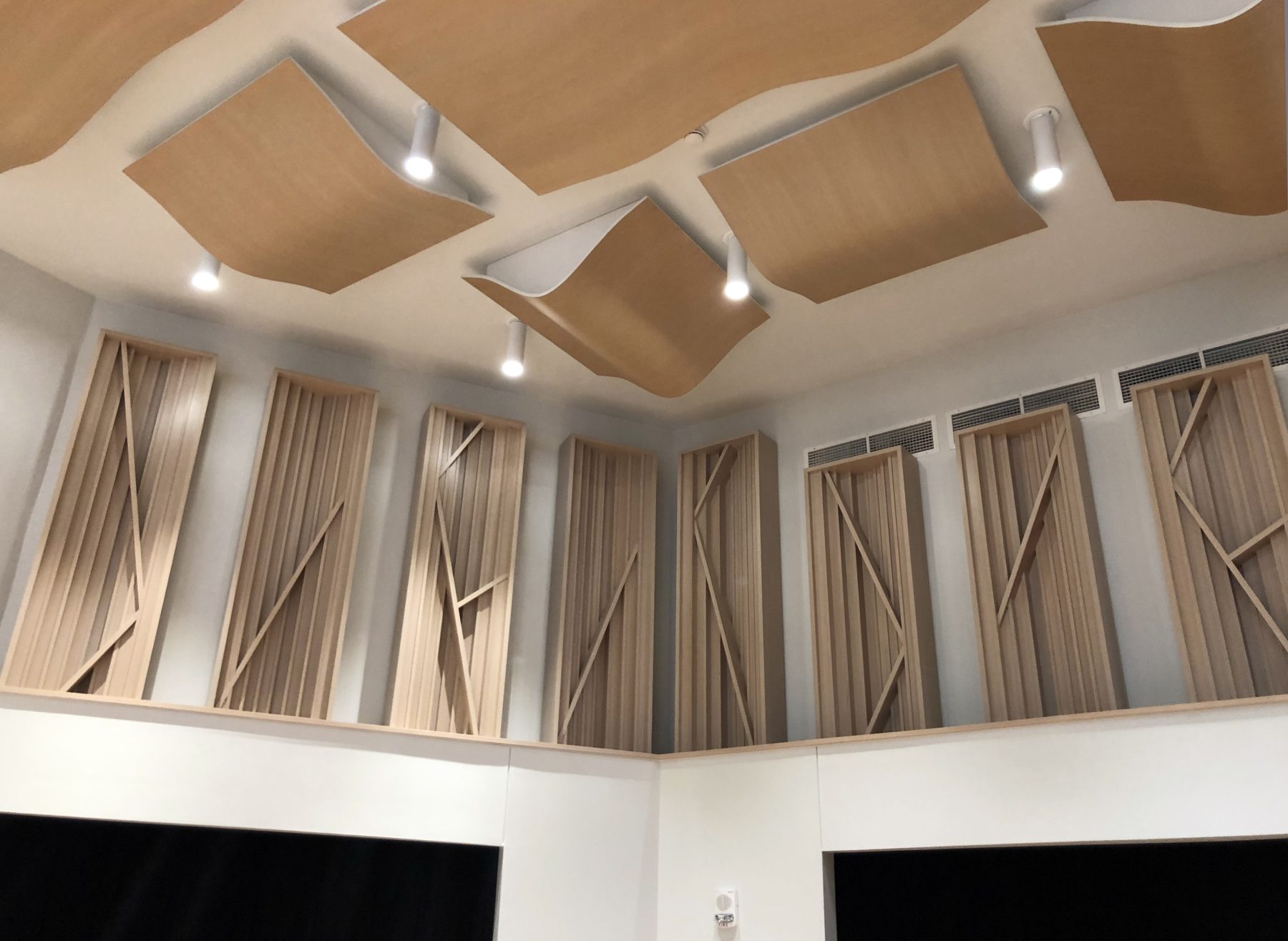 Swarthmore College Lang Music Building Renovation Recital Hall Acoustic Panels