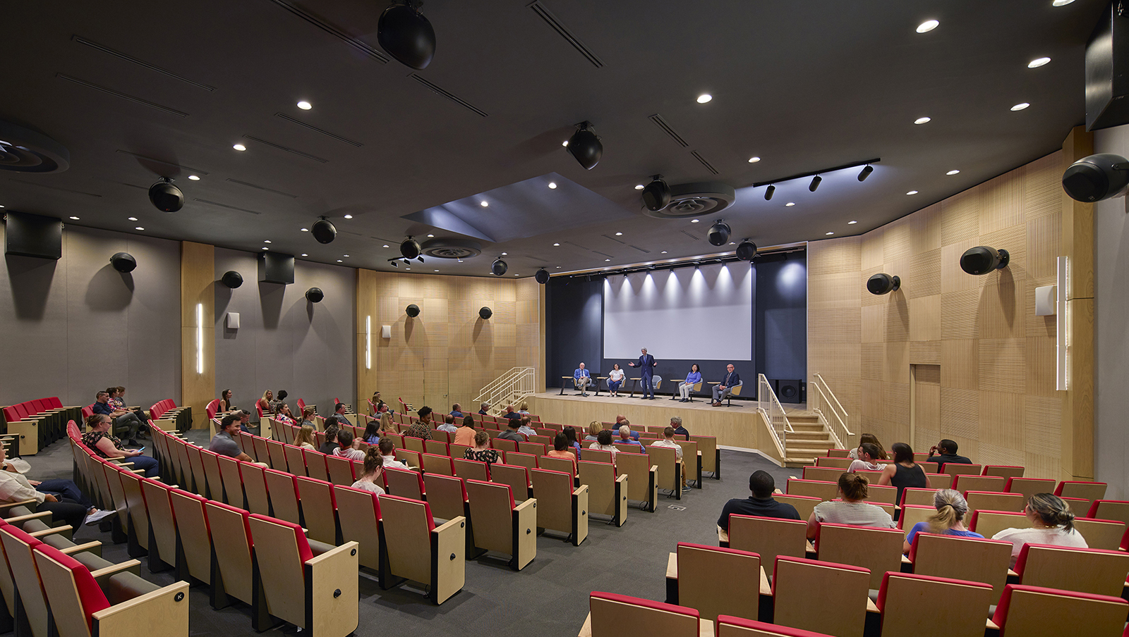 Children's National Research and Innovation Campus, auditorium during presentation