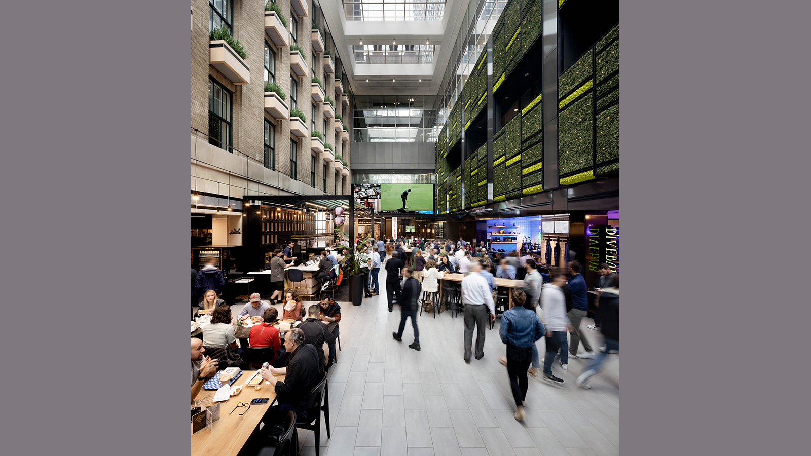 High Street Place food hall - interior- Acentech